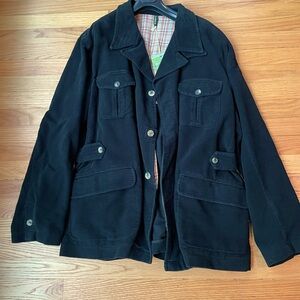 Beautiful velvet blue color. Designer man’s jacket